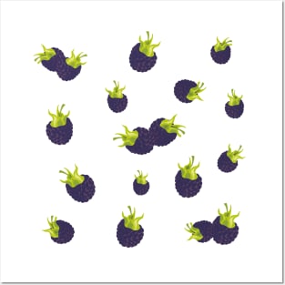 Blackberry Bliss - Bold and Beautiful Blackberry Design for Fruit Lovers Posters and Art